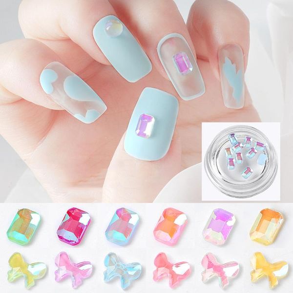 nail art decorations 10pcs candy color bowknot 3d diamond square flat bottom imitation jewelry delicate fashion manicure tools, Silver;gold
nail art decorations 10pcs candy color bowknot 3d diamond square flat bottom imitation jewelry delicate fashion manicure tools, Silver;gold