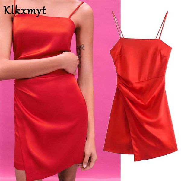 klkxmyt za dress women summer fashion satin soft fabric simple slim sling mini dresses woman casual chic vestidos 210527, Black;gray
klkxmyt za dress women summer fashion satin soft fabric simple slim sling mini dresses woman casual chic vestidos 210527, Black;gray