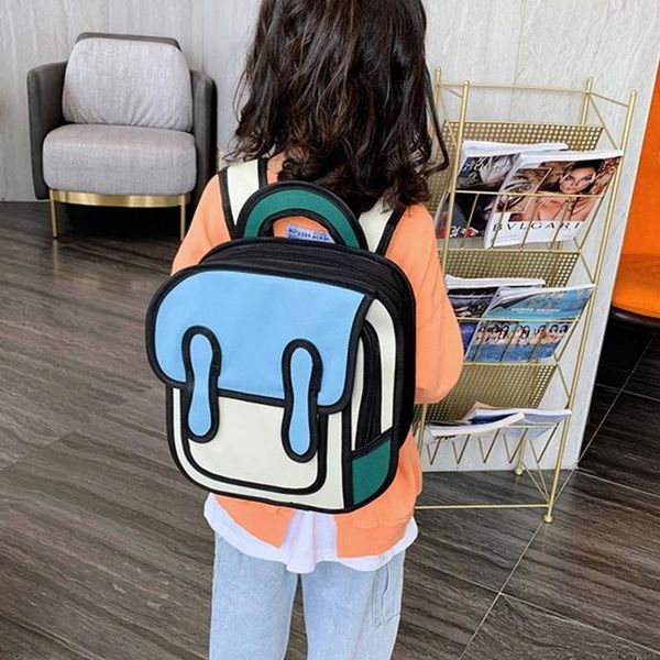 drawing cartoon school bags baby toddler backpack