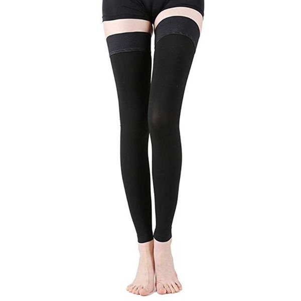 

arm & leg warmers -sale knee-high compression stockings varicose veins stocking brace wrap shaping for women men, Black