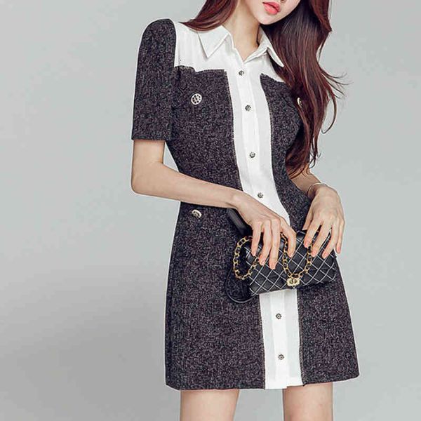 dress arrival comfortable fashion temperament single-breasted beautiful quality elegant mini dress-to-line slices, Black;gray
dress arrival comfortable fashion temperament single-breasted beautiful quality elegant mini dress-to-line slices, Black;gray