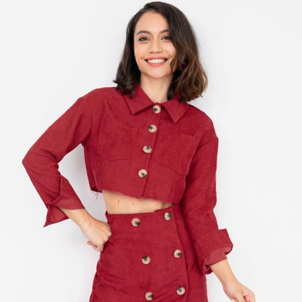 women's two piece pants vintage female corduroy set red yellow crop and skirt turn down collar boyfriend style lady jacket mini, White
women's two piece pants vintage female corduroy set red yellow crop and skirt turn down collar boyfriend style lady jacket mini, White