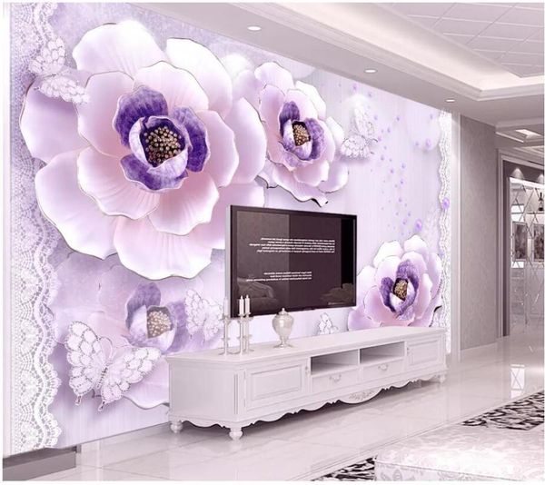 custom mural 3d po wallpaper embossed romantic purple peony tv background wall murals for walls 3 d wallpapers
custom mural 3d po wallpaper embossed romantic purple peony tv background wall murals for walls 3 d wallpapers