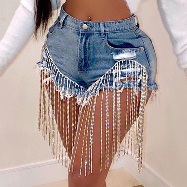 women's shorts 2021 summer fashion ladies blue ripped beaded fringe zipper personality temperament skinny denim women plus size, White;black
women's shorts 2021 summer fashion ladies blue ripped beaded fringe zipper personality temperament skinny denim women plus size, White;black