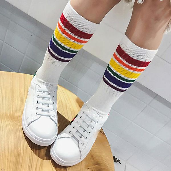 socks fashion cotton rainbow stripes christmas gift classic warm casual tide harajuku funny cute korean for boys girls, Pink;yellow
socks fashion cotton rainbow stripes christmas gift classic warm casual tide harajuku funny cute korean for boys girls, Pink;yellow