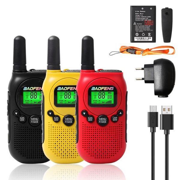 walkie talkie 2pcs /lot baofeng bf-t6 children's walkie-talkie two way radio station kids rechargeable handheld phone toy 
walkie talkie 2pcs /lot baofeng bf-t6 children's walkie-talkie two way radio station kids rechargeable handheld phone toy