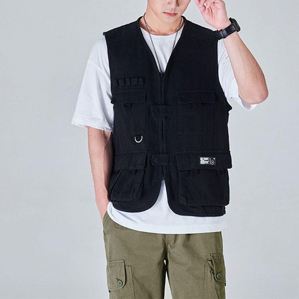 men's vests vest jacket coat men veste en jean sans manche man for black mens multi-pocket casual fashion cotton, Black;white
men's vests vest jacket coat men veste en jean sans manche man for black mens multi-pocket casual fashion cotton, Black;white