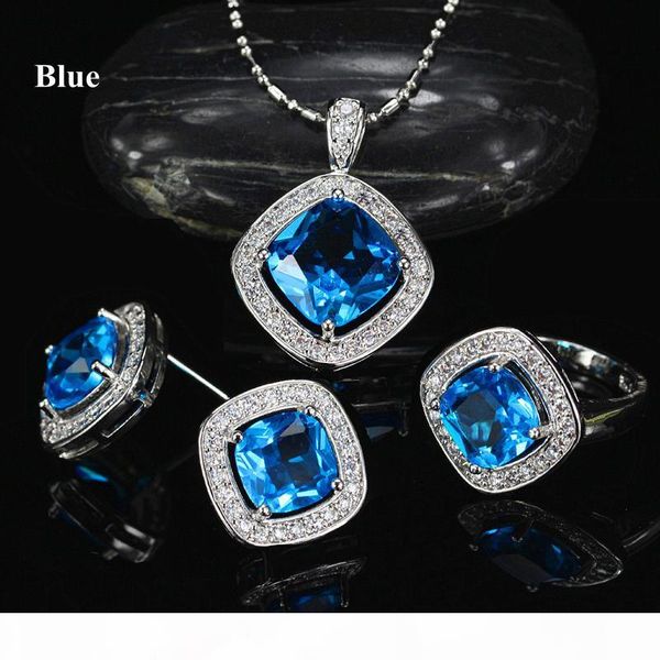 new fashion elegant white gold plated cz earrings ring necklace jewelry set for bride 3 in 1 wedding necklace set for women, Silver
new fashion elegant white gold plated cz earrings ring necklace jewelry set for bride 3 in 1 wedding necklace set for women, Silver