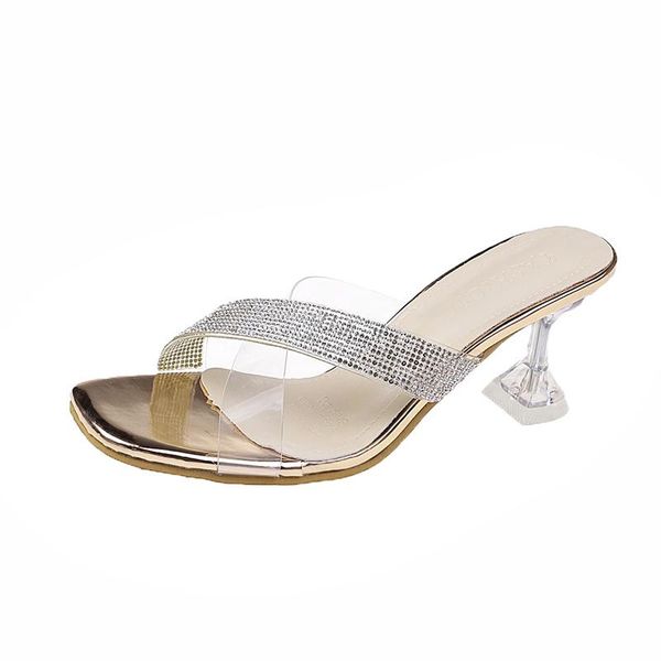 slippers transparent wineglass heel womens high easy matching outdoor sandals clear pvc flip flops women sandal, Black
slippers transparent wineglass heel womens high easy matching outdoor sandals clear pvc flip flops women sandal, Black