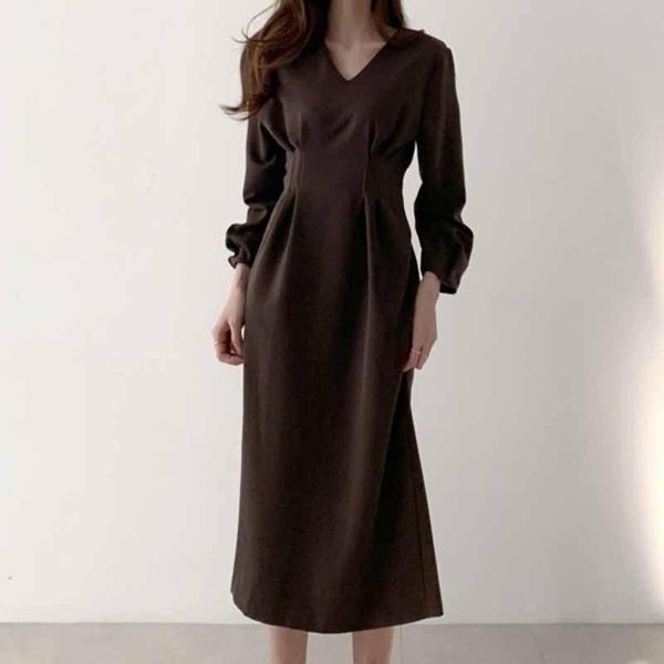 casual dresses elegant ladies office dress fashion solid color women slim midi vestidos ol, Black;gray
casual dresses elegant ladies office dress fashion solid color women slim midi vestidos ol, Black;gray