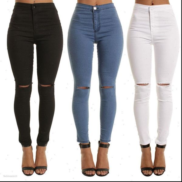 women jean plus size button jeans high waist hole pants for elastic skinny stretchy lift hips, Blue
women jean plus size button jeans high waist hole pants for elastic skinny stretchy lift hips, Blue
