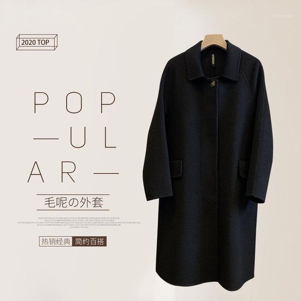 autumn and winter korean version thickened double-sided nylon coat cashmere small student tweed female women's wool & blends, Black
autumn and winter korean version thickened double-sided nylon coat cashmere small student tweed female women's wool & blends, Black