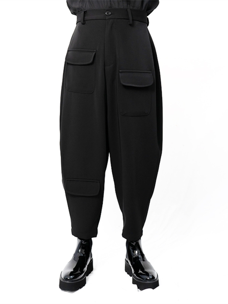 men's pants casual turnip taper spring and autumn black high waist simple fashion loose hanging gear harun
men's pants casual turnip taper spring and autumn black high waist simple fashion loose hanging gear harun