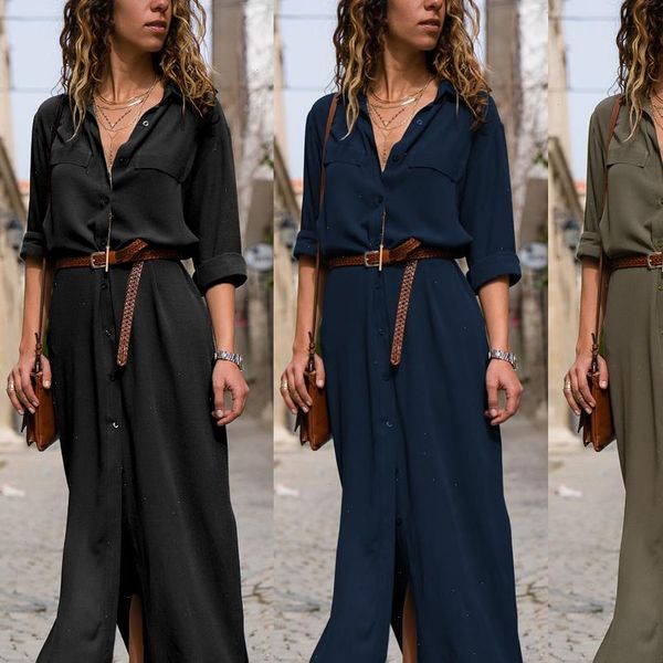 women dresses summer v neck boho party beach dress woman solid color long maxi ladies holiday casual sundress female clothes, Black;gray
women dresses summer v neck boho party beach dress woman solid color long maxi ladies holiday casual sundress female clothes, Black;gray