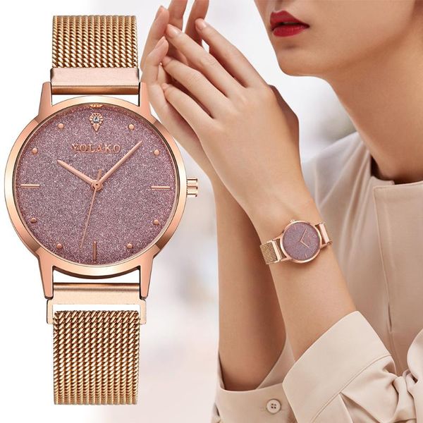 wristwatches fashion watch alloy magnetic buckle creative frosted three-needle dial quartz women's, Slivery;brown
wristwatches fashion watch alloy magnetic buckle creative frosted three-needle dial quartz women's, Slivery;brown