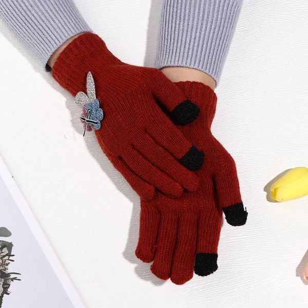 sports gloves winter knitted touch screen men women plus velvet thick warm mittens soft elastic outdoor riding hiking, Black
sports gloves winter knitted touch screen men women plus velvet thick warm mittens soft elastic outdoor riding hiking, Black