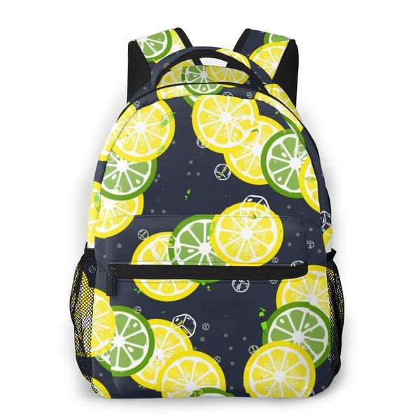 backpack 2021 lemon lime ice cubes and mint leaves school bag men backbag travel daypacks male leisure women gril
backpack 2021 lemon lime ice cubes and mint leaves school bag men backbag travel daypacks male leisure women gril