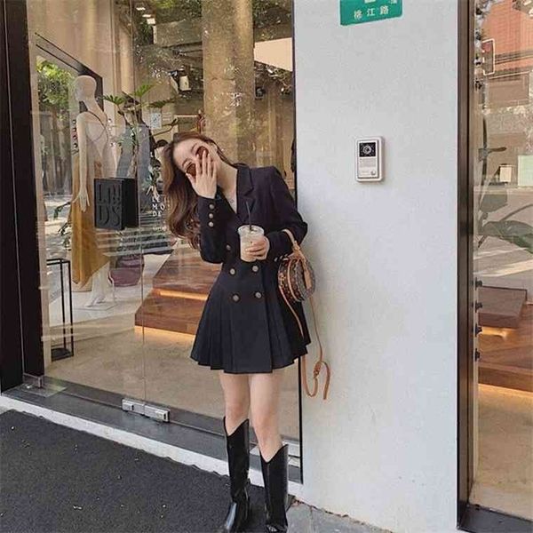 blazer women elegant black party female spring oversize long sleeve double breasted office dress korean clothes, Black;gray
blazer women elegant black party female spring oversize long sleeve double breasted office dress korean clothes, Black;gray