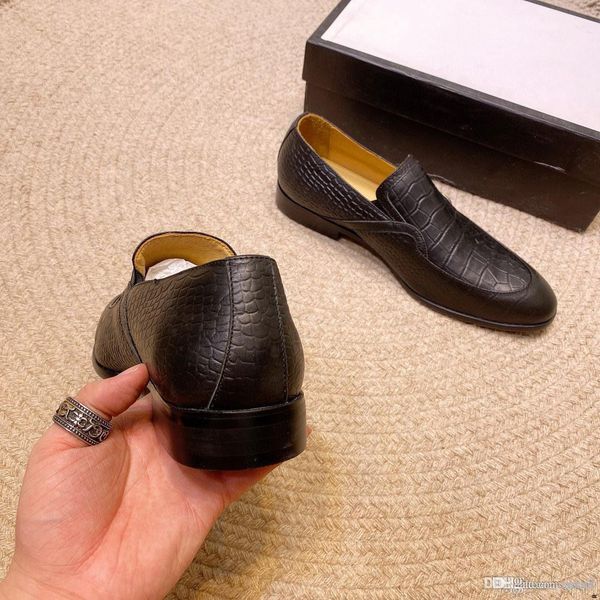 a1 luxury mens dress shoes crocodile print brown genuine leather double buckles business office formal slip on shoes men's loafers 33, Black
a1 luxury mens dress shoes crocodile print brown genuine leather double buckles business office formal slip on shoes men's loafers 33, Black