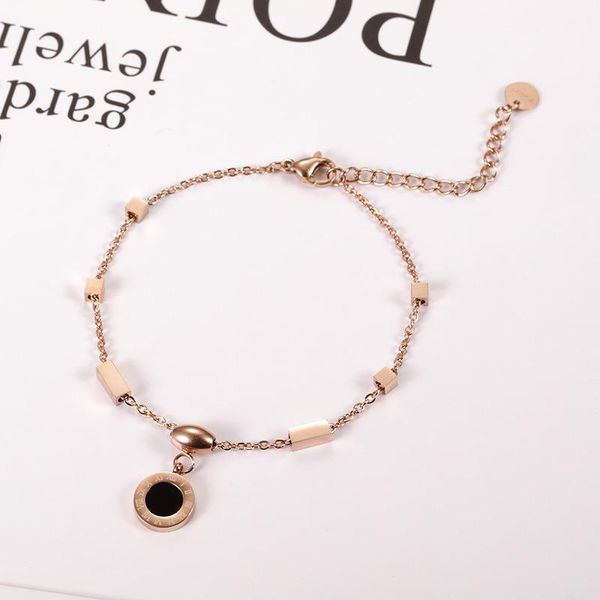 link, chain roman numerals black round charming rose gold color square link bracelet classic luxury jewelry for women wedding gift
link, chain roman numerals black round charming rose gold color square link bracelet classic luxury jewelry for women wedding gift