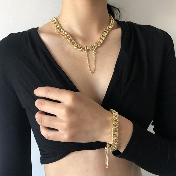 titanium steel snake chain necklace for women multilayer gold color thick clasp choker necklaces party jewelry gift earrings &, Silver
titanium steel snake chain necklace for women multilayer gold color thick clasp choker necklaces party jewelry gift earrings &, Silver