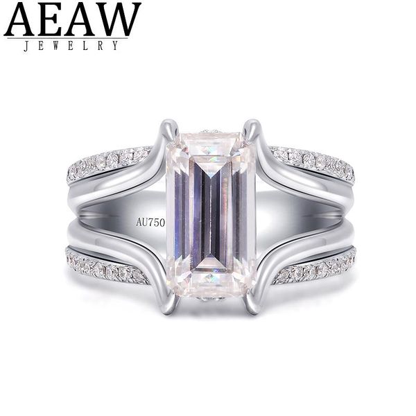 cluster rings df color 3.0ct 7x11mm emerald brilliant cut moissanite engagement ring solid 14k white gold full eeternity, Golden;silver
cluster rings df color 3.0ct 7x11mm emerald brilliant cut moissanite engagement ring solid 14k white gold full eeternity, Golden;silver