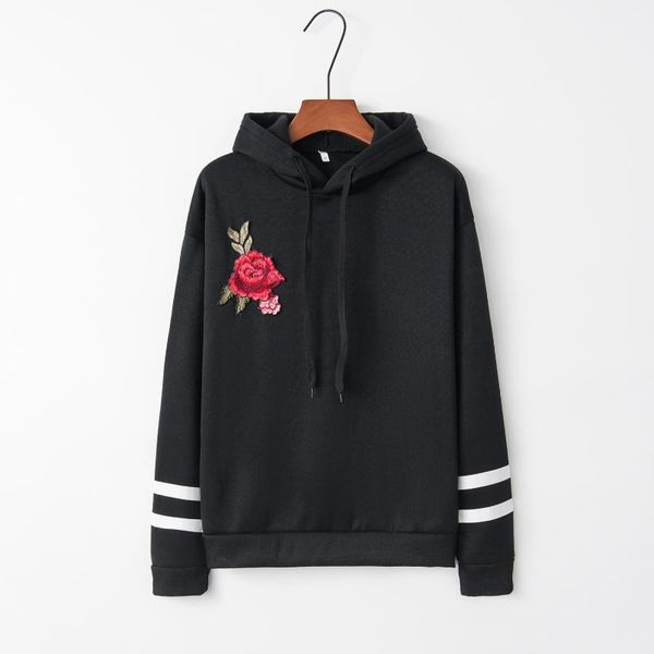 women's hoodies & sweatshirts 2021 fashion rose print women clothing solid color sweatshirt long sleeve parallel bars, Black
women's hoodies & sweatshirts 2021 fashion rose print women clothing solid color sweatshirt long sleeve parallel bars, Black