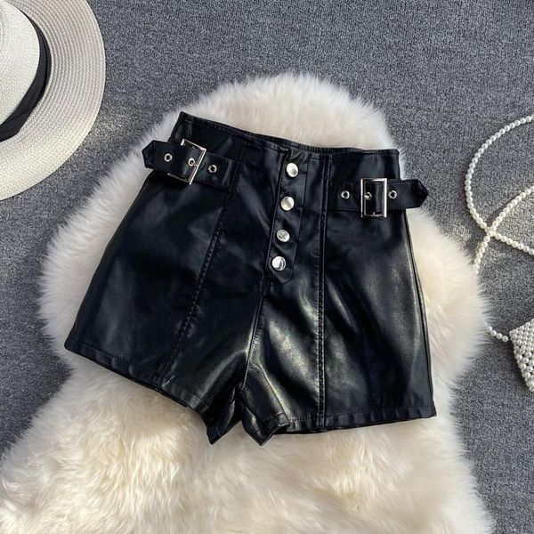 women's shorts female korea high waist women fashion pu wide legging ladies urban leisure solid button motorcycles slim, White;black
women's shorts female korea high waist women fashion pu wide legging ladies urban leisure solid button motorcycles slim, White;black
