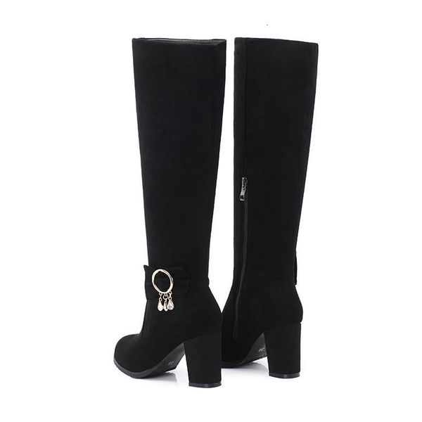 boots big size 30-43 winter fasion women solid crystal bowtie flock square heels knee- riding boots 2 colors gwpz, Black
boots big size 30-43 winter fasion women solid crystal bowtie flock square heels knee- riding boots 2 colors gwpz, Black