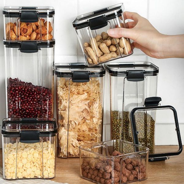 storage bottles & jars airtight sealed bulk container tank square kitchen household moisture proof multigrain nut box
storage bottles & jars airtight sealed bulk container tank square kitchen household moisture proof multigrain nut box