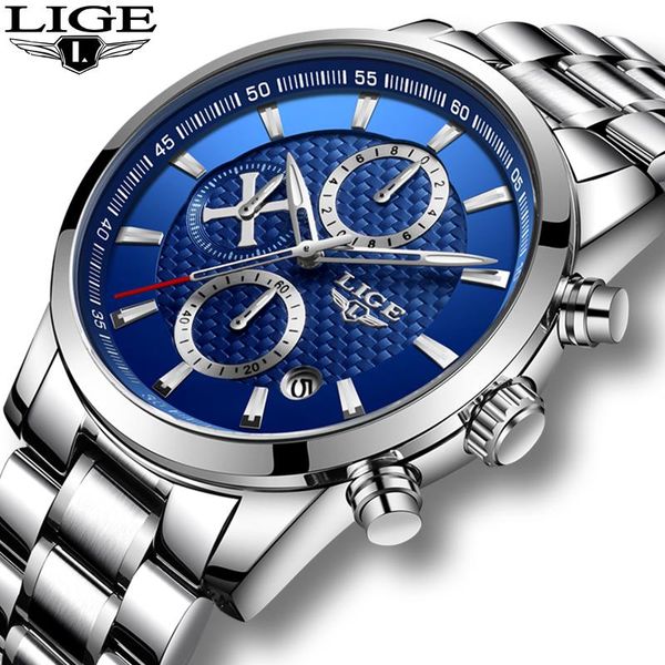 wristwatches 2021 silver fashion mens watches lige military waterproof quartz watch men all steel big dial sport chronograp, Slivery;brown
wristwatches 2021 silver fashion mens watches lige military waterproof quartz watch men all steel big dial sport chronograp, Slivery;brown