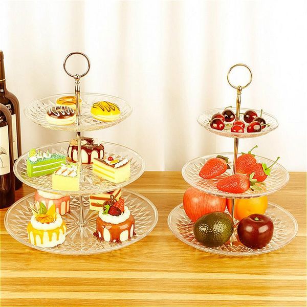 kitchen storage & organization european three-layer plastic plate wedding party trays cake stand fruits snack food plates holder rack vanity
kitchen storage & organization european three-layer plastic plate wedding party trays cake stand fruits snack food plates holder rack vanity