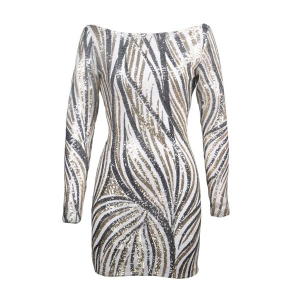 casual dresses 2021 fashion print dress women backless zipper slash neck sequins for party donsignet, Black;gray
casual dresses 2021 fashion print dress women backless zipper slash neck sequins for party donsignet, Black;gray