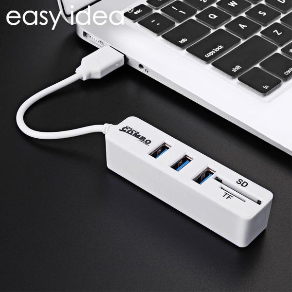 hubs easyidea mini usb combo hub 2.0 3 ports + card reader portable splitter adapter multi all in one for sd/tf computer
hubs easyidea mini usb combo hub 2.0 3 ports + card reader portable splitter adapter multi all in one for sd/tf computer