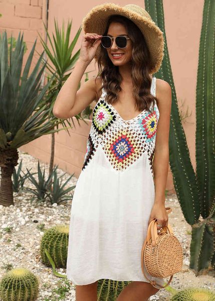 women's swimwear handmade crochet boho holiday patchwork backless pareo beach summer sun 2021 vintage robe aiok, White;black
women's swimwear handmade crochet boho holiday patchwork backless pareo beach summer sun 2021 vintage robe aiok, White;black