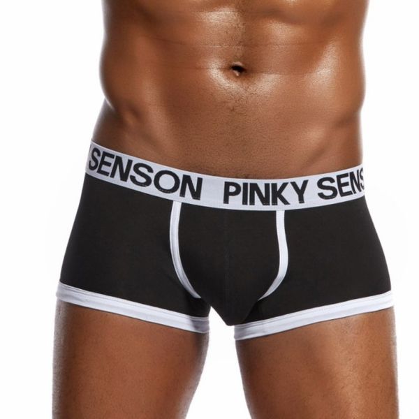 pinky senson men breathable boxers underpant u convex pouchsoft cotton men's underwear shorts slips cueca, Black;white
pinky senson men breathable boxers underpant u convex pouchsoft cotton men's underwear shorts slips cueca, Black;white