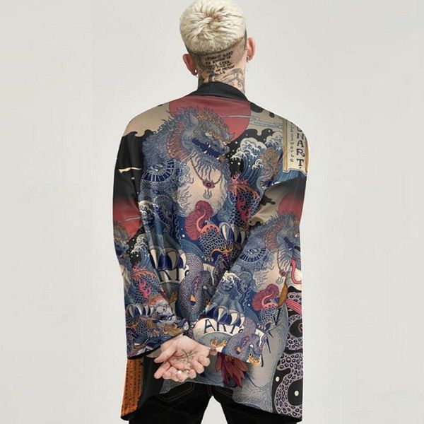 japanese kimono cardigan men asian streetwear samurai costume shirt ukiyoe print kimonos clothes haori men's yukata zz436 ethnic clothi, Red
japanese kimono cardigan men asian streetwear samurai costume shirt ukiyoe print kimonos clothes haori men's yukata zz436 ethnic clothi, Red