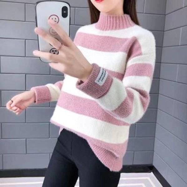 women's sweaters jvzkass velvet thick sweater ladies autumn and winter high-neck loose lazy style outer wear tide bottoming shirt z357, White;black
women's sweaters jvzkass velvet thick sweater ladies autumn and winter high-neck loose lazy style outer wear tide bottoming shirt z357, White;black