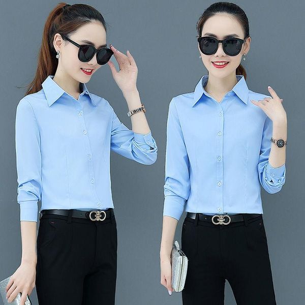 women's blouses & shirts women blouse spring autumn large size long sleeve white blue shirt workwear for blusas ropa de mujer
women's blouses & shirts women blouse spring autumn large size long sleeve white blue shirt workwear for blusas ropa de mujer