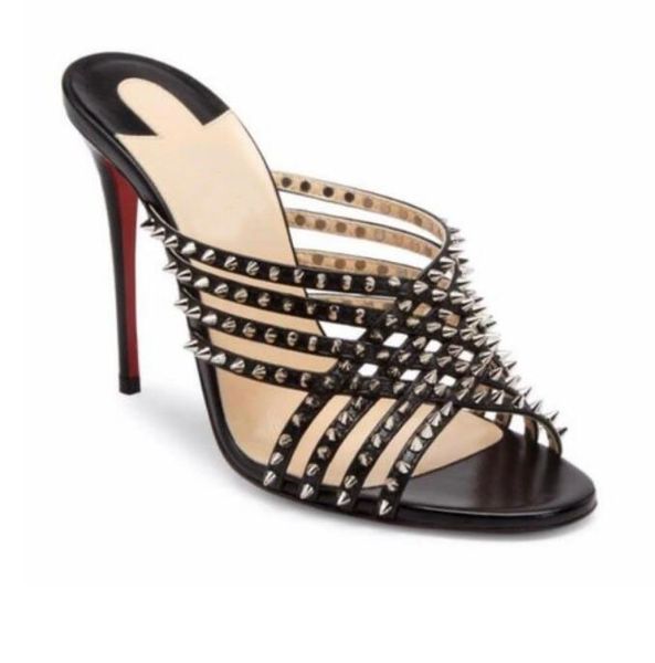 luxurys paris women's sandals red bottom shoes black patent leathers spiked sandal slippers red-soles high heels eu35-43
luxurys paris women's sandals red bottom shoes black patent leathers spiked sandal slippers red-soles high heels eu35-43
