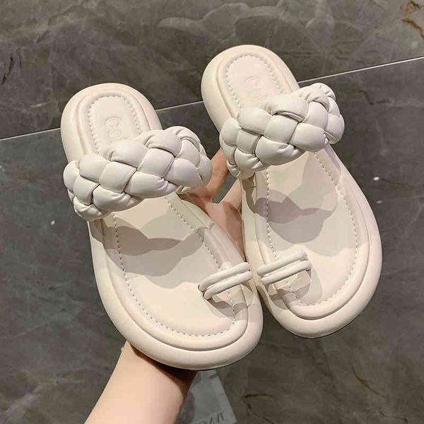 2021 fashion weave dign women slippers flip flops platform summer flat heel sandals peep toe mul slid, Black
2021 fashion weave dign women slippers flip flops platform summer flat heel sandals peep toe mul slid, Black