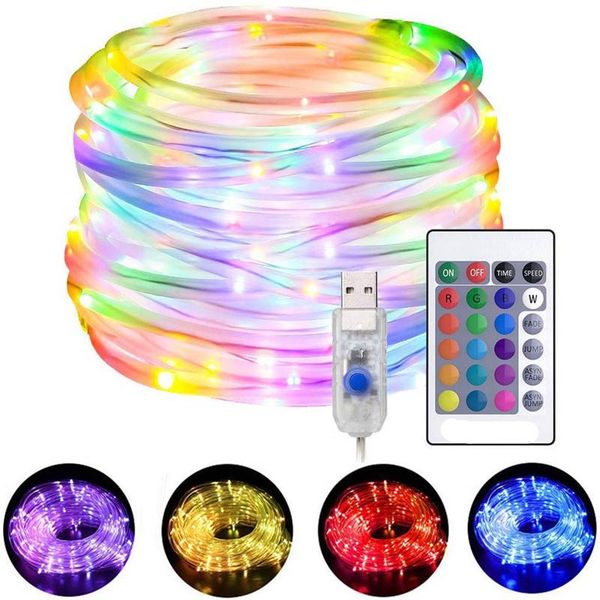 strings led rope lights changing string 4 modes 16 colors usb powered tube light with remote waterproof for christmas party
strings led rope lights changing string 4 modes 16 colors usb powered tube light with remote waterproof for christmas party