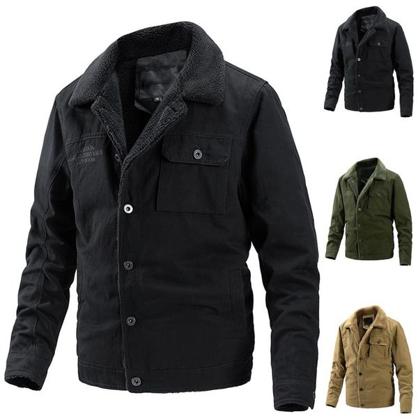 men's jackets lapel velvet winter long-sleeve pockets coat blouse windproof warm plush single-breasted hooded outwear cozy, Black;brown
men's jackets lapel velvet winter long-sleeve pockets coat blouse windproof warm plush single-breasted hooded outwear cozy, Black;brown