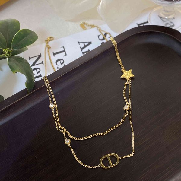 2021 luxury designer jewelry u tang jewelry new titanium steel double necklace fashion double star pendant choker temperament clavicle women, Silver
2021 luxury designer jewelry u tang jewelry new titanium steel double necklace fashion double star pendant choker temperament clavicle women, Silver