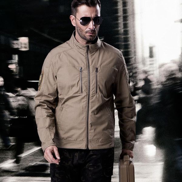 men's jackets tactical jacket stand collar outdoor loose resistant wear-resistant top, Black;brown
men's jackets tactical jacket stand collar outdoor loose resistant wear-resistant top, Black;brown