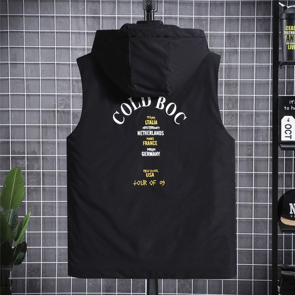 men's vests sleeveless winter jacket big 11xl black leather warm fall jackets thick men's hoodies plus fashion vest, Black;white
men's vests sleeveless winter jacket big 11xl black leather warm fall jackets thick men's hoodies plus fashion vest, Black;white