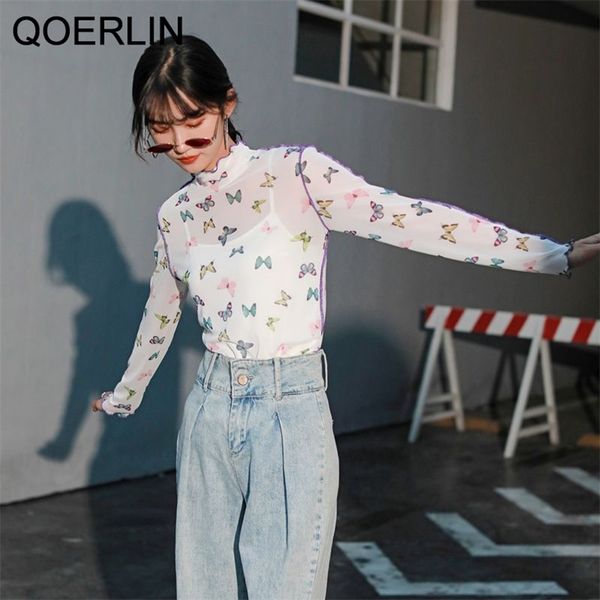 micro-penetration thin half high neck bottoming shirt women's fairy girly t-shirt sunscreen tee 210601, White
micro-penetration thin half high neck bottoming shirt women's fairy girly t-shirt sunscreen tee 210601, White