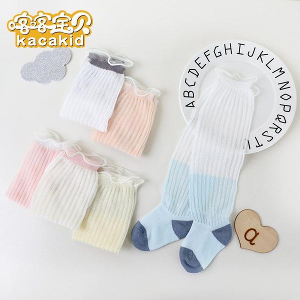 footies kacakid summer baby knee long socks kids cotton soft anti-mosquito children striped mesh 6paris/lot, Blue
footies kacakid summer baby knee long socks kids cotton soft anti-mosquito children striped mesh 6paris/lot, Blue