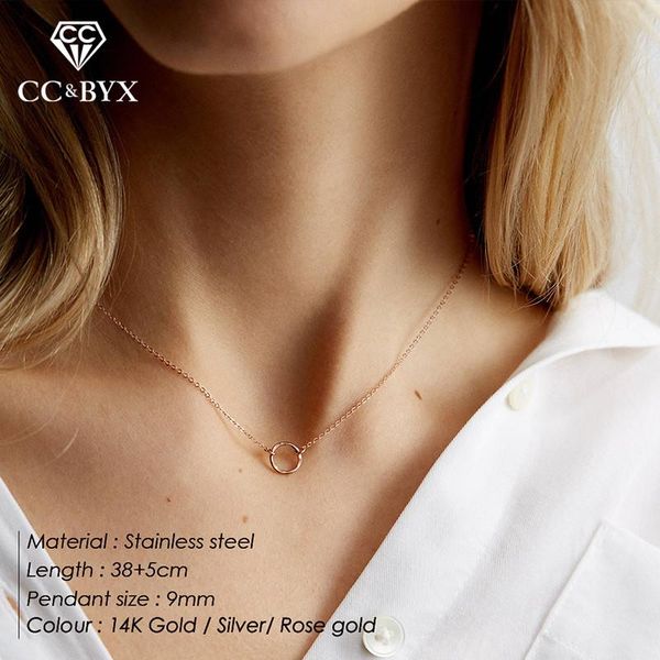 stainless steel necklace for women simple dainty chock necklaces pendant round shape fine jewelry gifts wholesale yx14979 chains, Silver
stainless steel necklace for women simple dainty chock necklaces pendant round shape fine jewelry gifts wholesale yx14979 chains, Silver