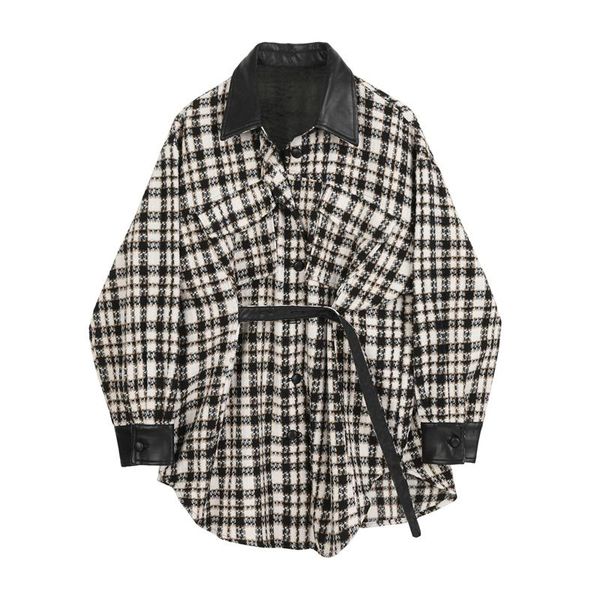 women's wool & blends wsyore autumn and winter loose slim wild black plaid woolen coat women large size waist belt jacket female ns2849
women's wool & blends wsyore autumn and winter loose slim wild black plaid woolen coat women large size waist belt jacket female ns2849
